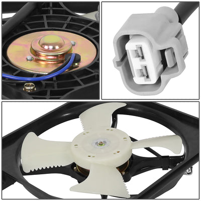 Factory Style A/C Condenser Fan Assembly <br> 94-98 Mitsubishi Galant