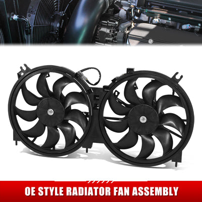Factory Style Radiator Fan Assembly <br> 09-14 Nissan Murano, 11-17 Quest