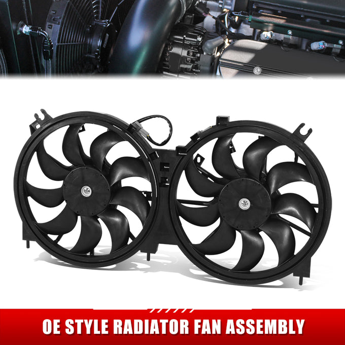 Factory Style Radiator Fan Assembly <br> 09-14 Nissan Murano, 11-17 Quest