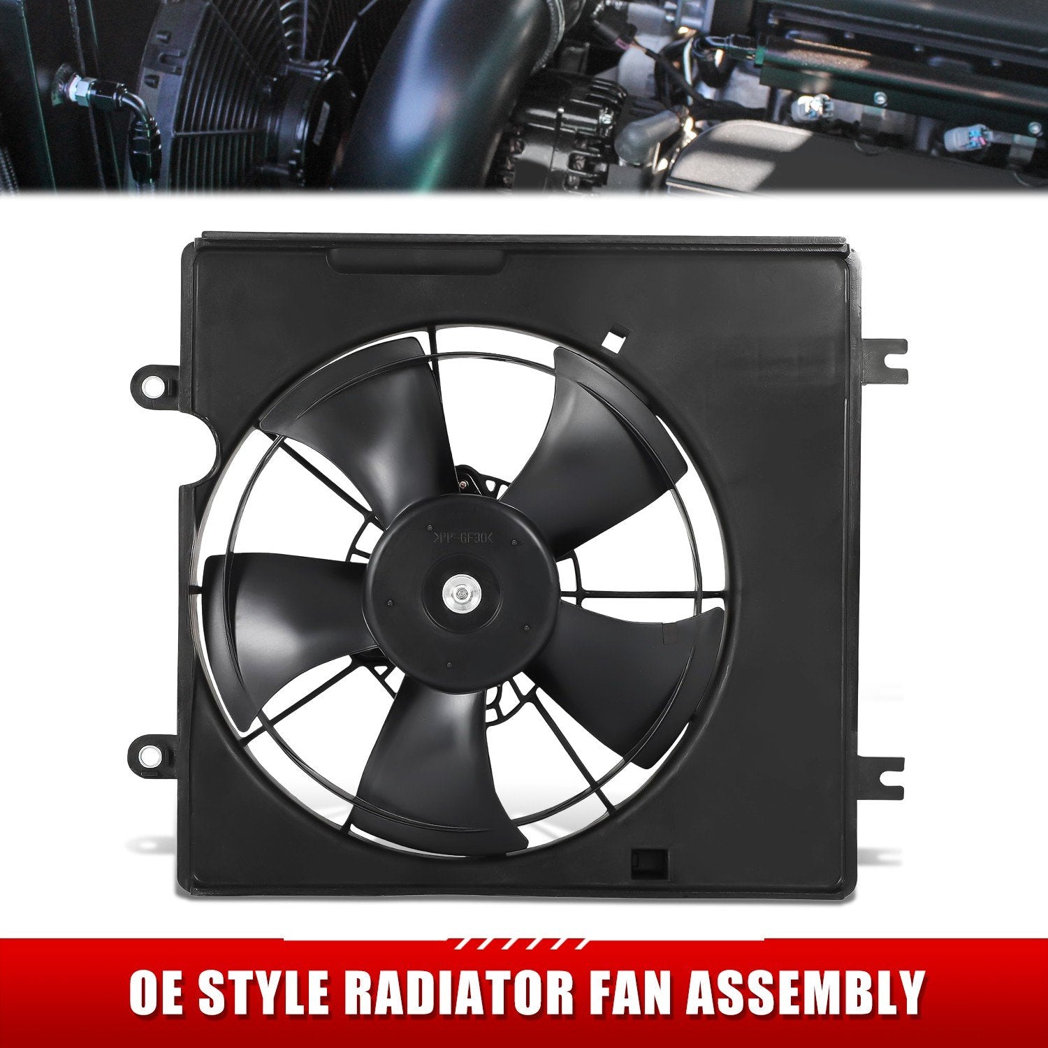 Left Radiator Cooling Fan Replacement <br>23-25 Acura Integra DE4 22-25 Civic