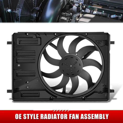 Radiator Cooling Fan Assembly <br>01-25 Ford Bronco Sport Maverick 2.5L 2.0L