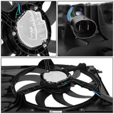 Radiator Cooling Fan Assembly <br>01-25 Ford Bronco Sport Maverick 2.5L 2.0L