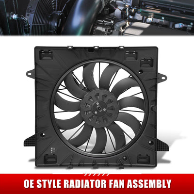 Radiator Cooling Fan Assembly <br>17-19 Cadillac XT5 GMC Acadia w/o Tow Package