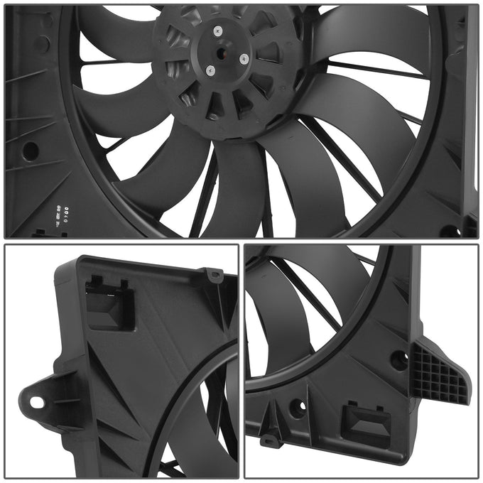 Radiator Cooling Fan Assembly <br>17-19 Cadillac XT5 GMC Acadia w/o Tow Package