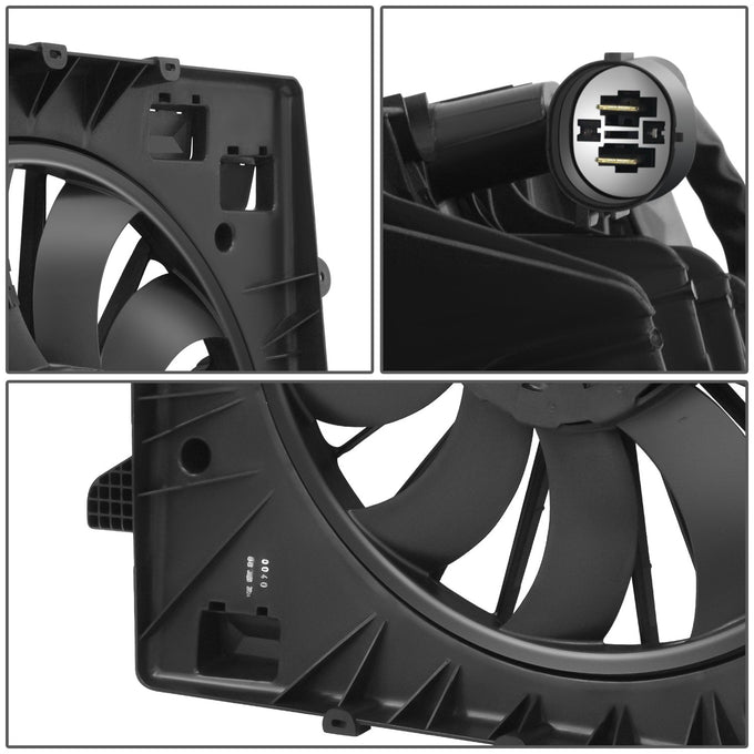 Radiator Cooling Fan Assembly <br>17-19 Cadillac XT5 GMC Acadia w/o Tow Package