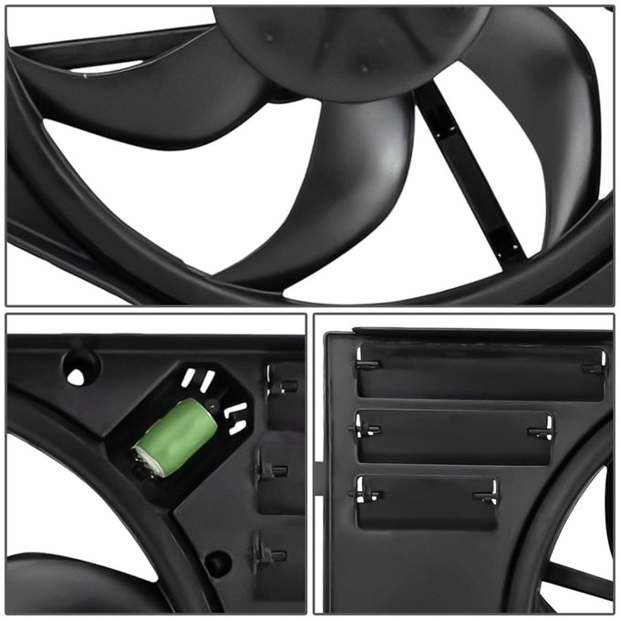 Radiator Cooling Fan <br>17-21 Jeep Renegade 2.4L w/ AC