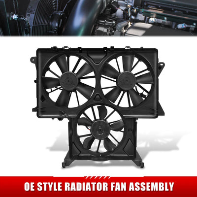 Radiator Cooling Fan Assembly <br>19-23 Chevy Silverado GMC Sierra 1500 2.7T