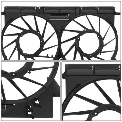 Radiator Cooling Fan Shroud Cover Replacement <br>18-24 Audi Q5 SQ5 2.0T 3.0L