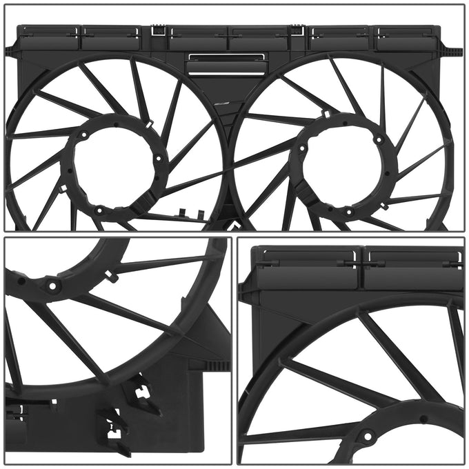 Radiator Cooling Fan Shroud Cover Replacement <br>18-24 Audi Q5 SQ5 2.0T 3.0L