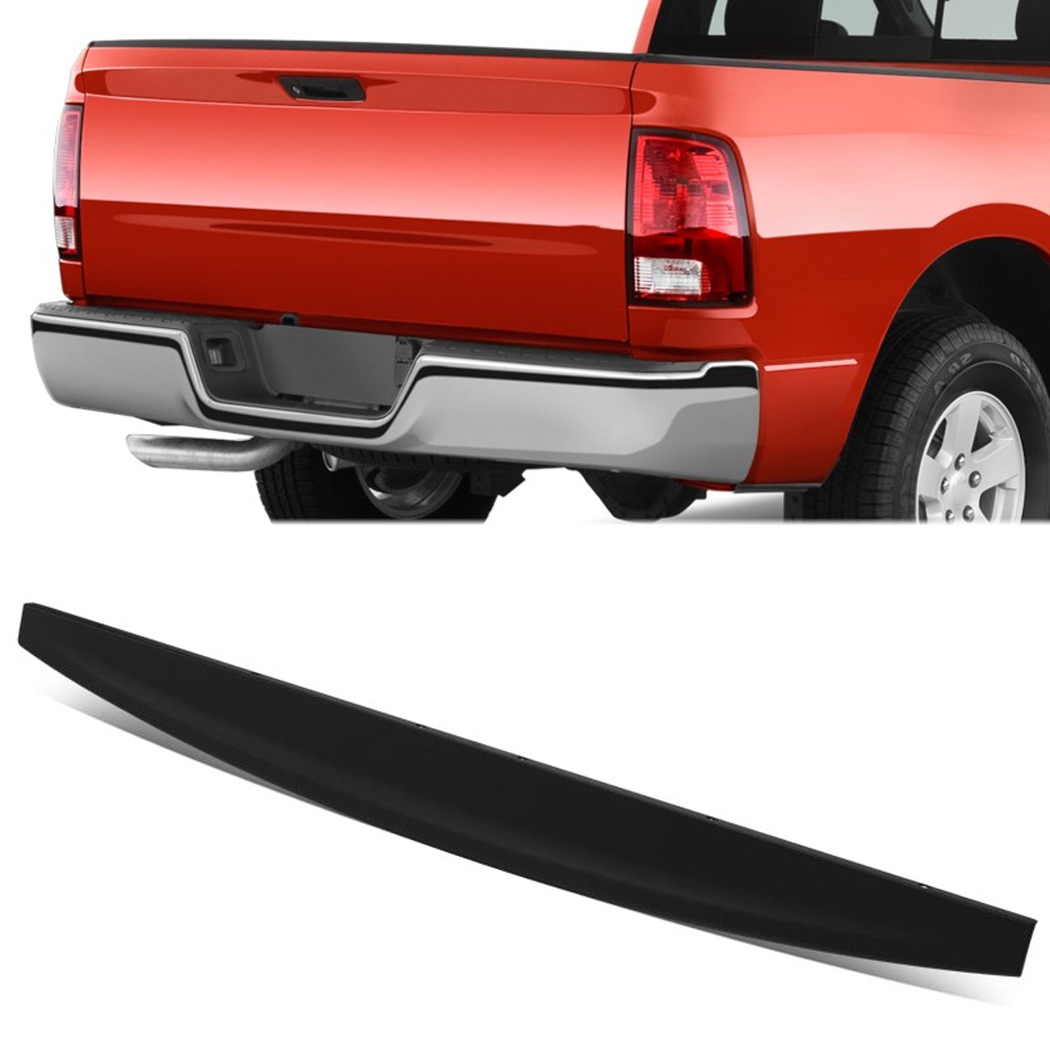 Rear Upper Tailgate Molding <BR>09-17 Dodge Ram 1500, 10-18 2500, 3500