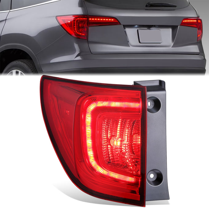 Factory Style LED Outer Tail Light (Left) <br> 16-18 Honda Pilot