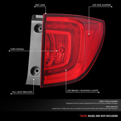 Factory Style LED Outer Tail Light (Right) <br> 16-18 Honda Pilot