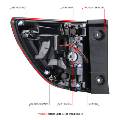 Factory Style LED Outer Tail Light (Right) <br> 16-18 Honda Pilot
