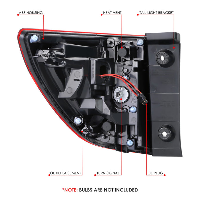 Factory Style LED Outer Tail Light (Right) <br> 16-18 Honda Pilot