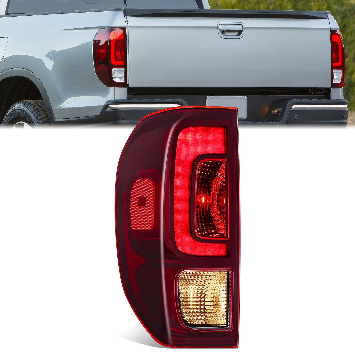 Factory Style LED Tail Light (Left) <br> 17-19 Honda Ridgeline