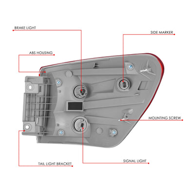Factory Style Tail Light (Left) <br> 13-06 Nissan Pathfinder