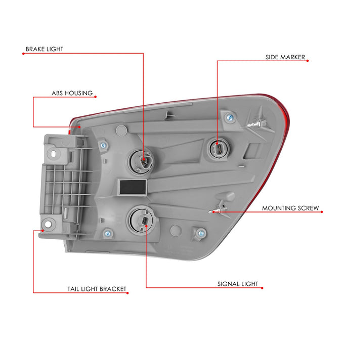 Factory Style Tail Light (Left) <br> 13-06 Nissan Pathfinder