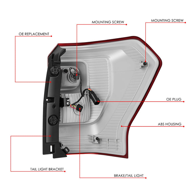 Factory Style Tail Light (Left) <br> 18-01 Ford Expedition