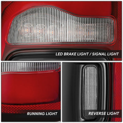 Factory Style Left Side Taillight Assembly<br>19-24 Ram 1500