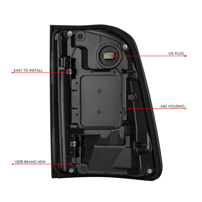 Factory Style Left Side Taillight Assembly<br>19-24 Ram 1500