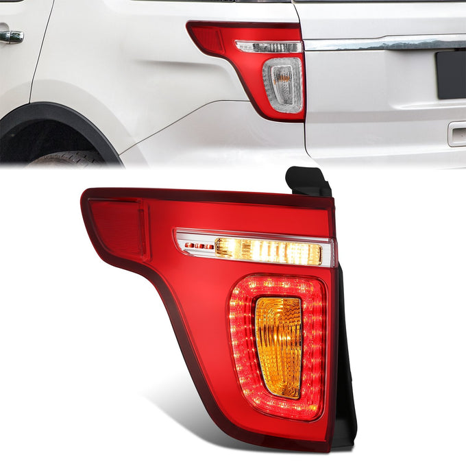 Factory Style Rear Left Taillight <br>11-15 Ford Explorer, 13-15 Police Interceptor Utility
