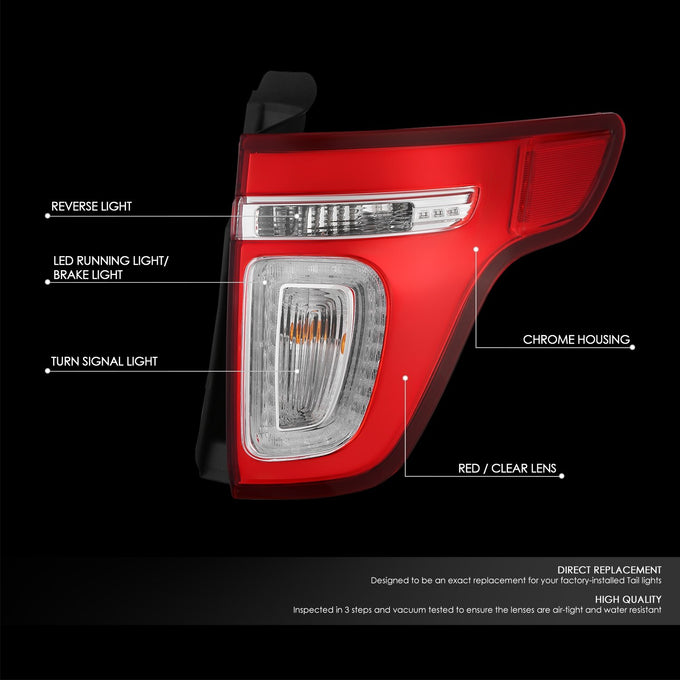 Factory Style Rear Right Taillight <br>11-15 Ford Explorer, 13-15 Police Interceptor Utility