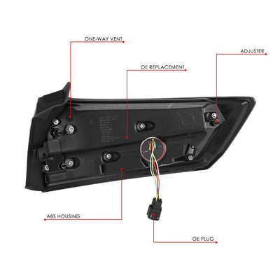 Factory Style Tail Light (Left) <br> 15-08 Ford Edge