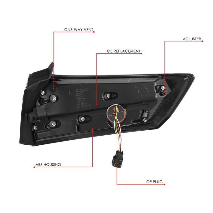 Factory Style Tail Light (Left) <br> 15-08 Ford Edge