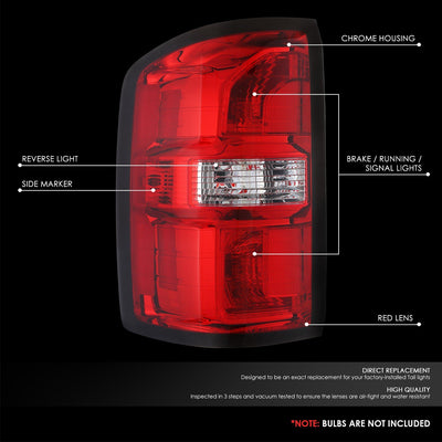Factory Style Tail Lights <br> 14-15 GMC Sierra 1500
