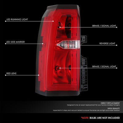 Factory Style LED Tail Light (Left) <br> 15-20 Chevy Suburban, Tahoe