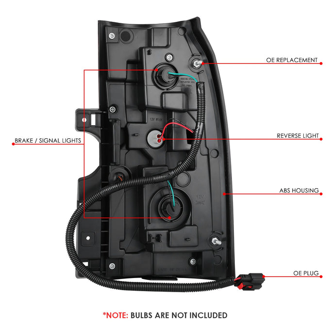 Factory Style LED Tail Light (Left) <br> 15-20 Chevy Suburban, Tahoe