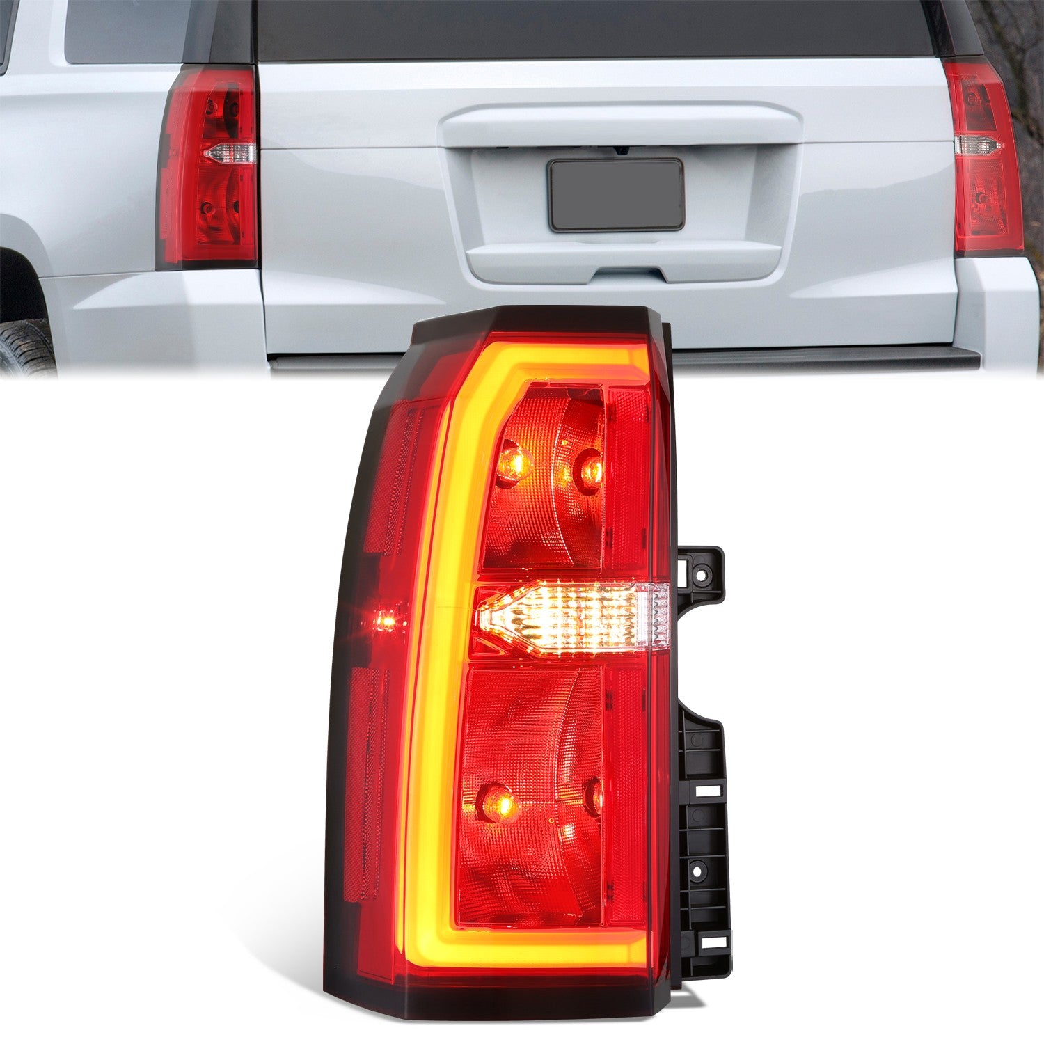 Factory Style LED Tail Light (Left) <br> 15-20 Chevy Suburban, Tahoe