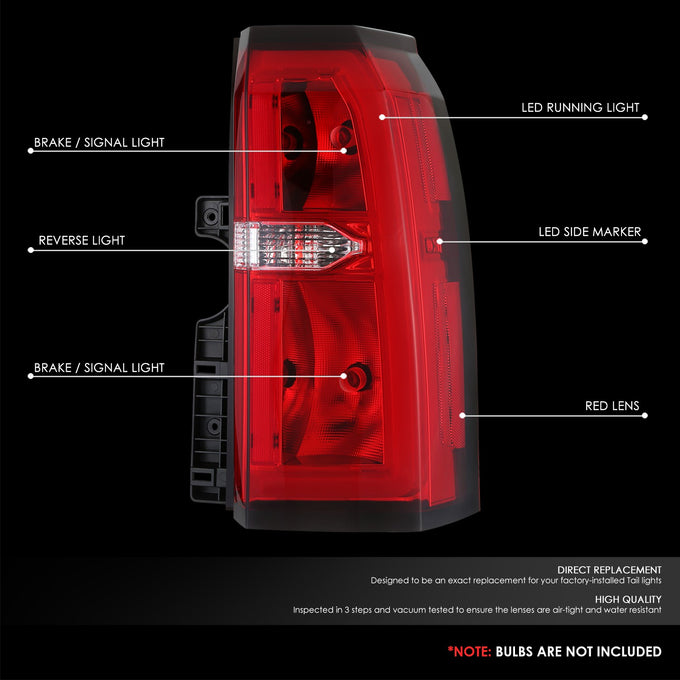 Factory Style LED Tail Light (Right) <br> 15-20 Chevy Suburban, Tahoe