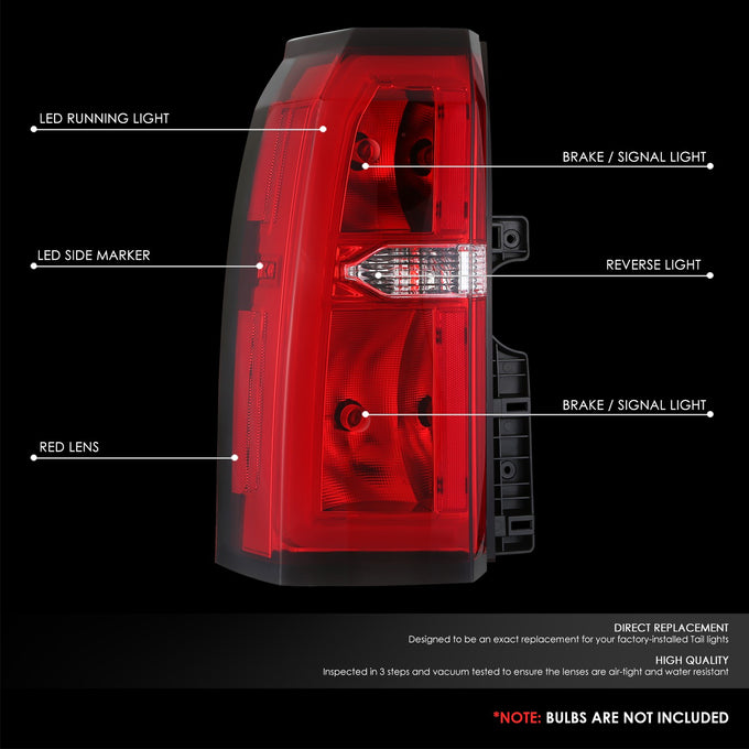 Factory Style LED Tail Lights <br> 15-20 Chevy Suburban, Tahoe