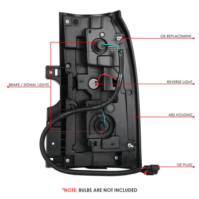 Factory Style LED Tail Lights <br> 15-20 Chevy Suburban, Tahoe