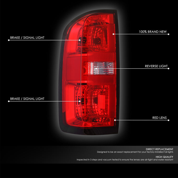 Factory Style Driver & Passenger Side Tail Lights Assembly <BR>15-22 Chevy Colorado