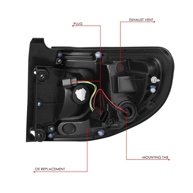 Factory Style Left Side Taillight Assembly<br>13-16 GMC Acadia, 2017 Limited