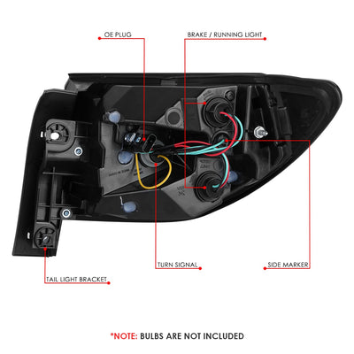Factory Style Tail Light (Left) <br> 13-17 Chevrolet Traverse