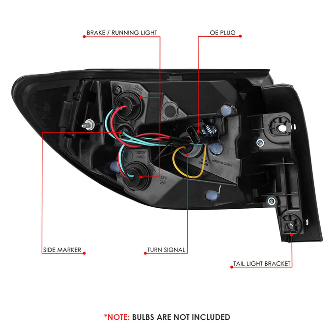 Factory Style Tail Light (Right) <br> 13-17 Chevrolet Traverse