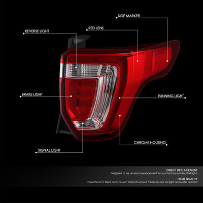 Factory Style Tail Light (Right) <br> 16-08 Honda Pilot