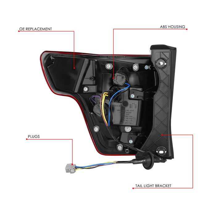 Factory Style Tail Light (Right) <br> 16-08 Honda Pilot