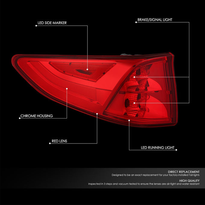 Factory Style Tail Light (Left) <br> 18-03 Honda Odyssey