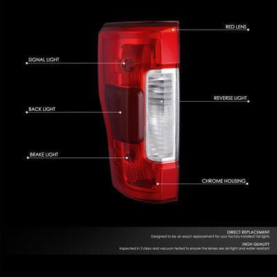 Factory Style Left Side Taillight Assembly<br>17-19 Ford F-250, F-350, F-450 Super Duty