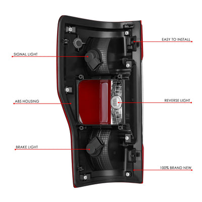 Factory Style Right Side Taillight Assembly<br>17-19 Ford F-250, F-350, F-450 Super Duty