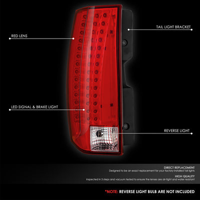 Factory Style LED Tail Light (Left) <br> 07-14 Cadillac Escalade ESV