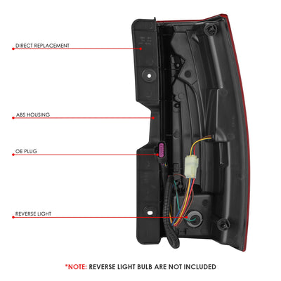 Factory Style LED Tail Light (Left) <br> 07-14 Cadillac Escalade ESV