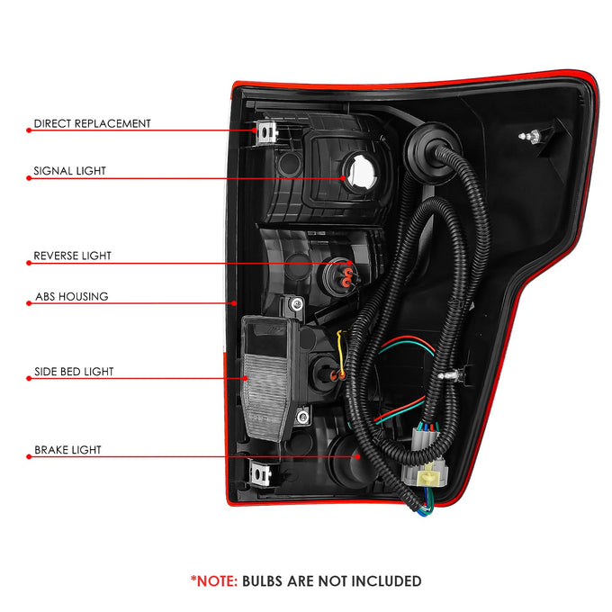 Factory Style Tail Lights Left Side <BR>16-23 Nissan Titan