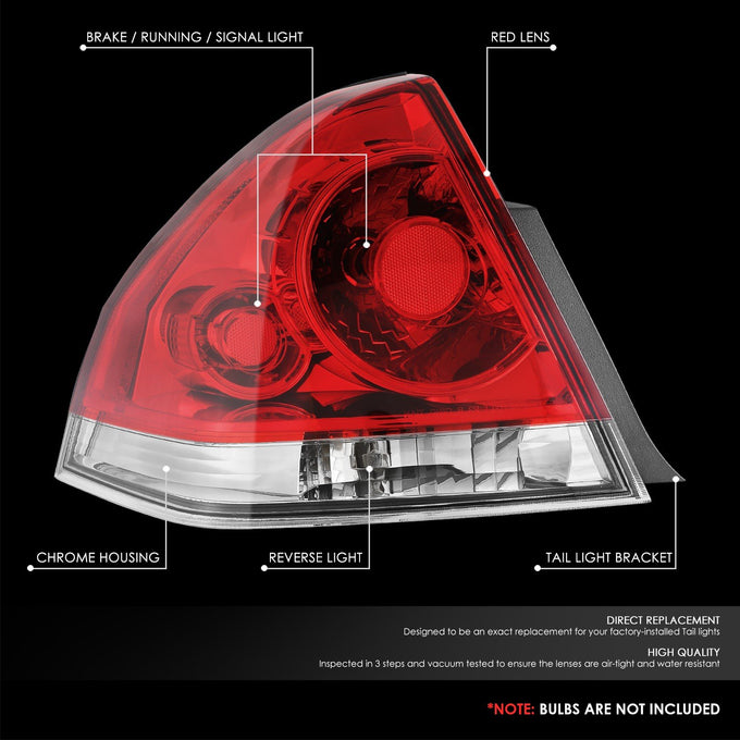 Factory Style Tail Light (Left) <br> 06-13 Chevy Impala, 14-16 Limited