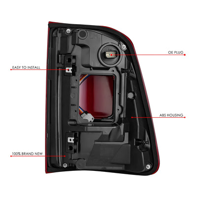Factory Style Left Side Taillight Assembly<br>19-24 Ram 1500