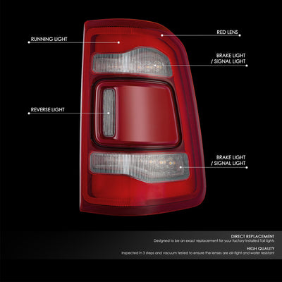 Factory Style Right Side Taillight Assembly<br>19-24 Ram 1500